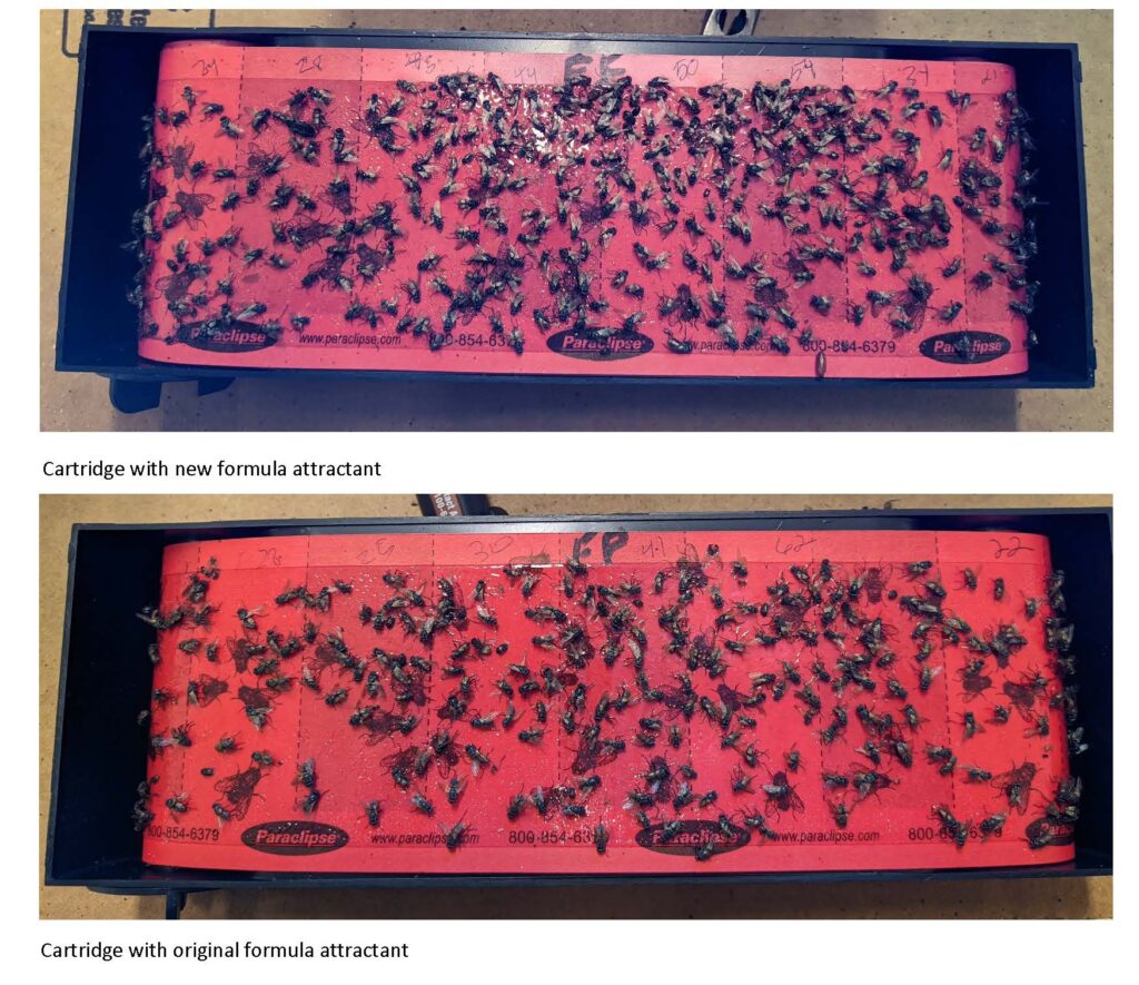 Attractant Testing Results - original to new formula 9_14_22 photos only